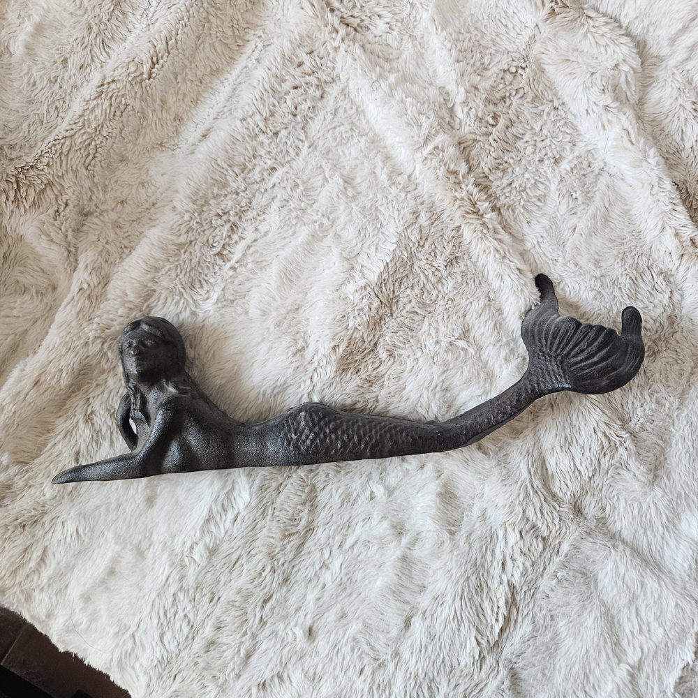 Black Mermaid Figurine